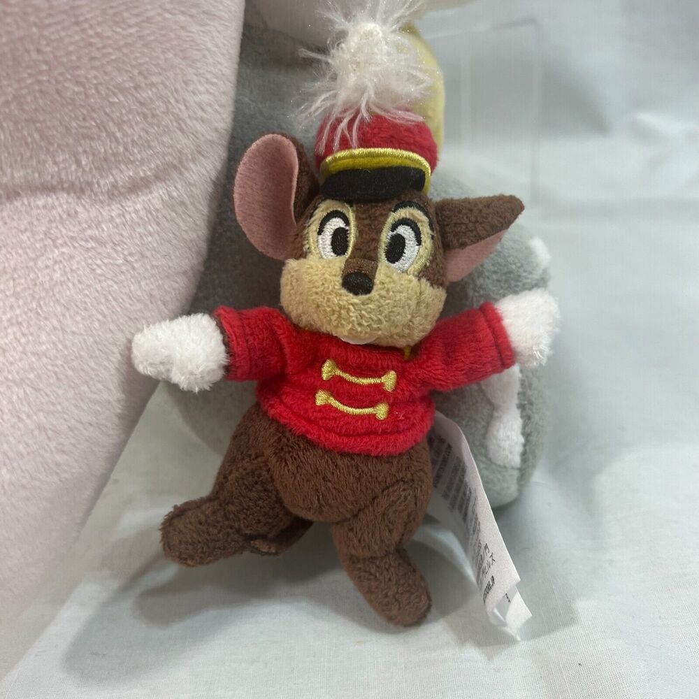 Disney Store Clown Dumbo Plush 10" Timothy Mouse Elephant Stuff Animal Toy Baby - Picture 4 of 8